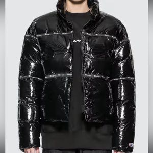 Champion Size S Glossy Puffer Jacket